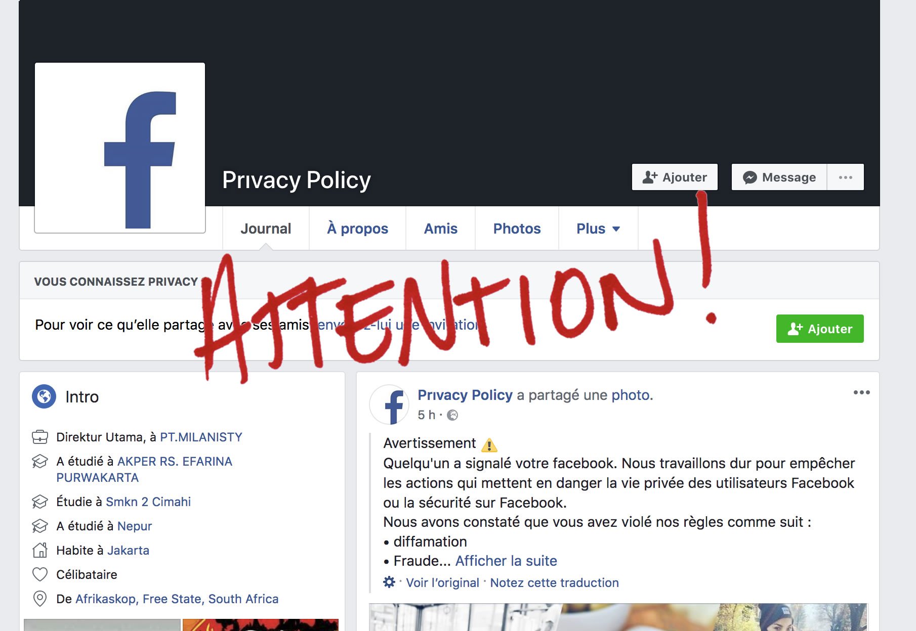 Arnaque Facebook en cours : Kreatic vous met en garde - Actualités du net